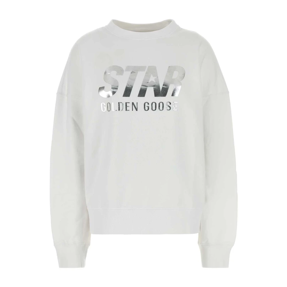 Golden Goose Stijlvol Wit Katoenen Sweatshirt White Dames