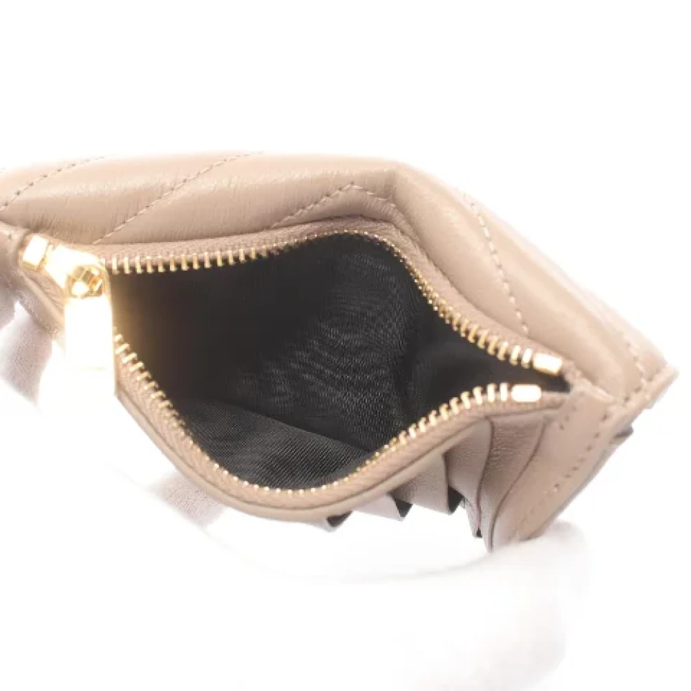 Yves Saint Laurent Vintage Pre-owned Leather wallets Brown Dames