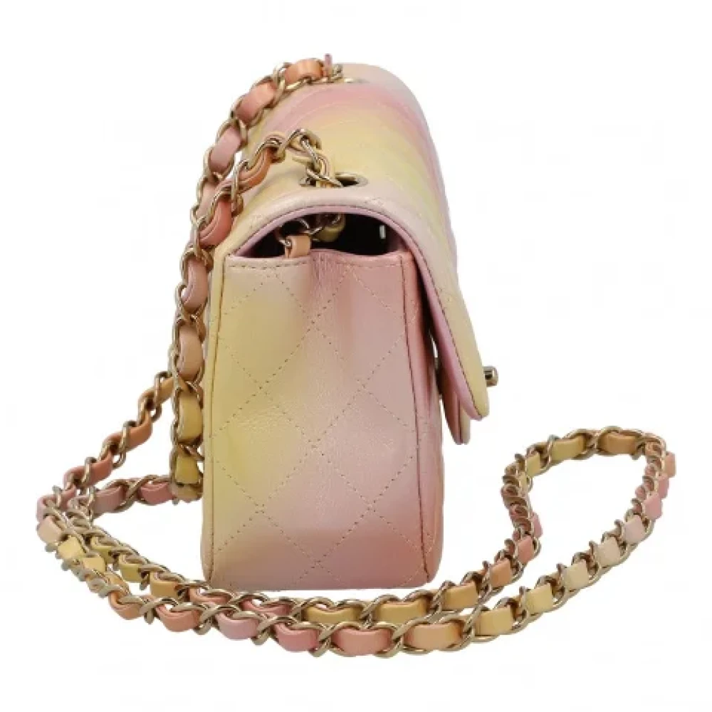 Chanel Vintage Pre-owned Leather chanel-bags Yellow Dames