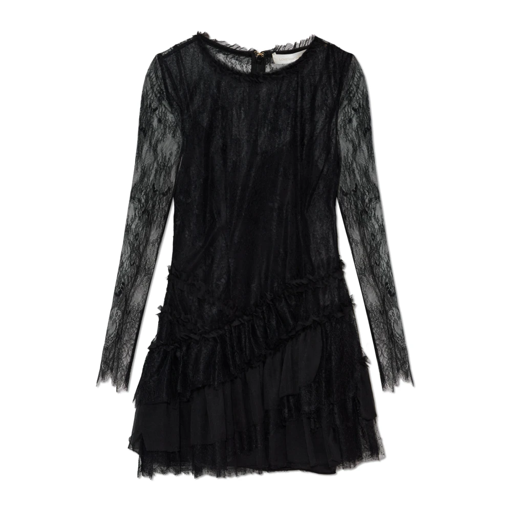 Loveshackfancy Jurk Amberlrigh Black Dames