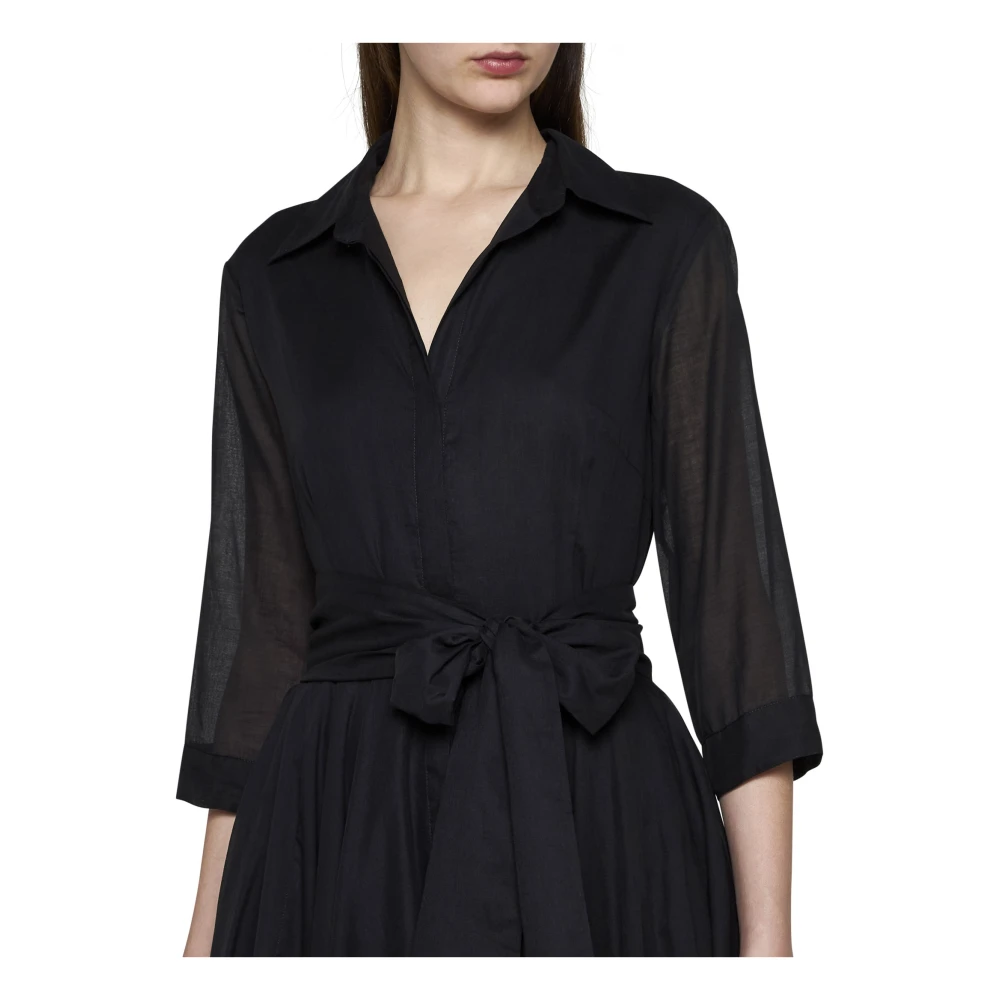 Blanca Vita Elegante Jurken met l.ruota Detail Black Dames