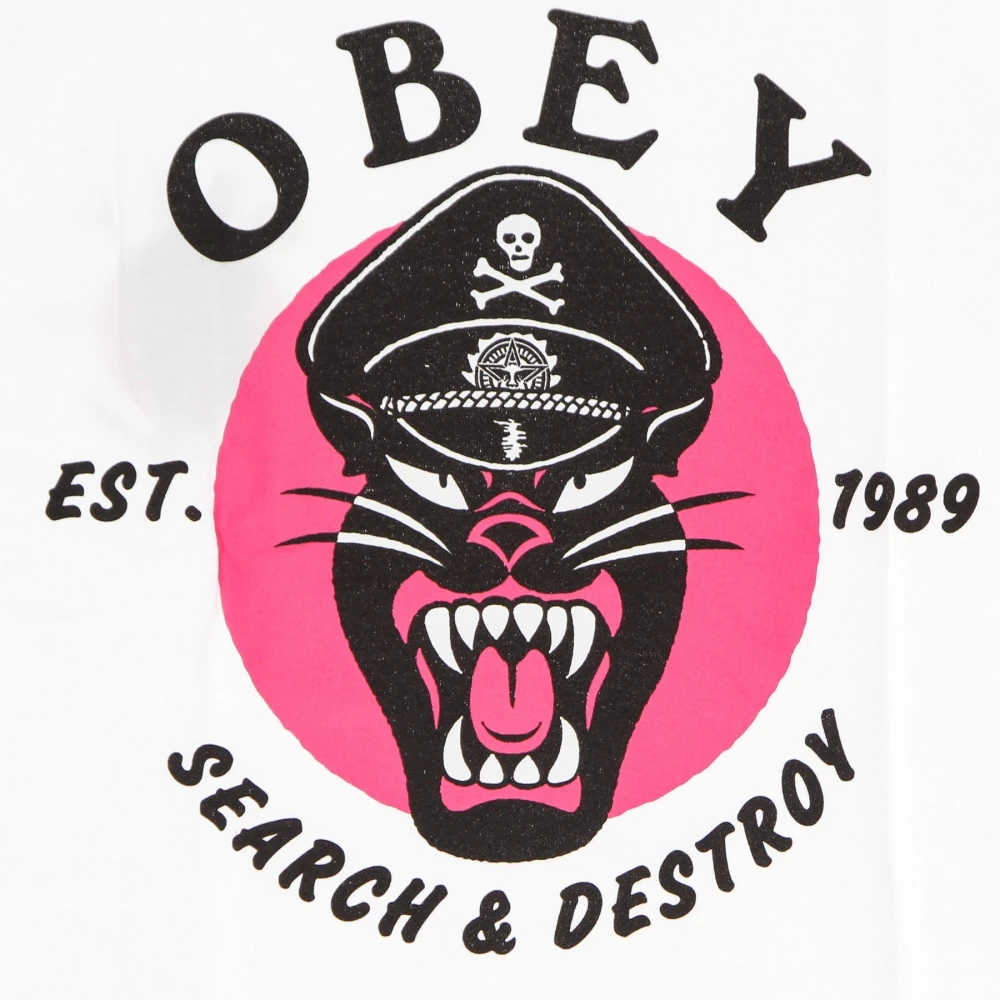 Obey Klassieke Panther Tee Wit Heren T-Shirt White Heren