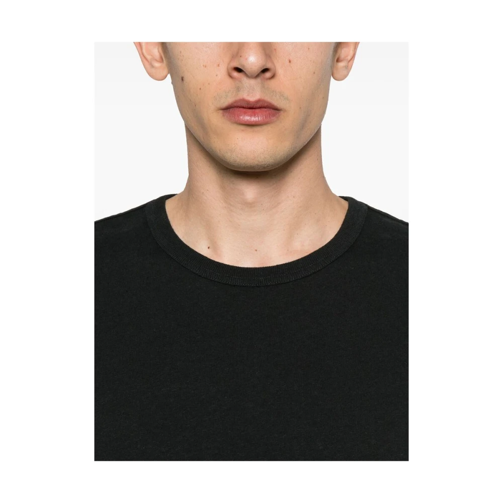 Lemaire Zwart Crew Neck Zak T-shirt Black Heren