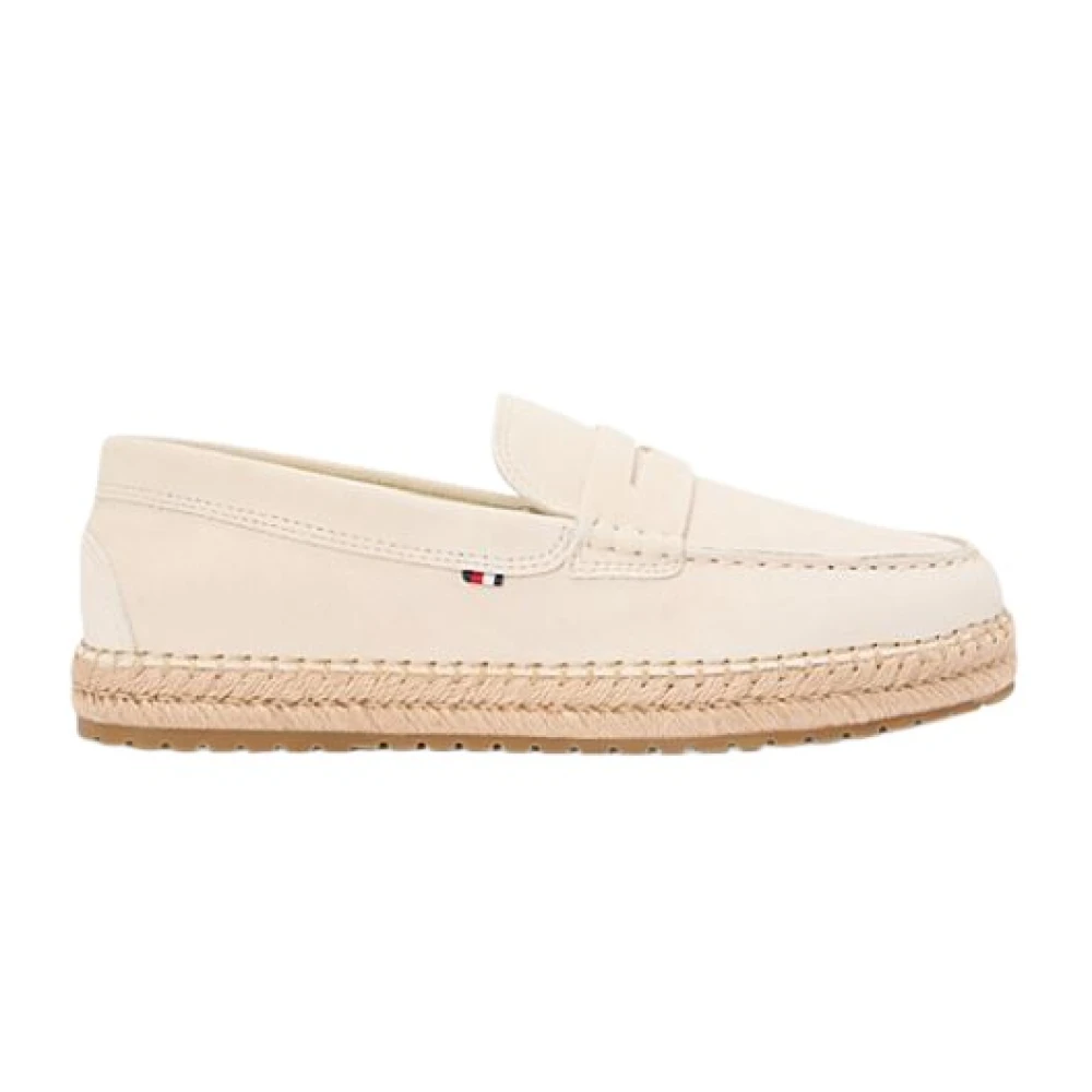 Tommy Hilfiger Men's Beige Suede Flexible Sole Espadrilles