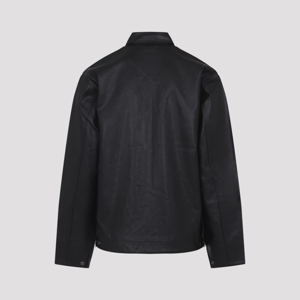 Carhartt WIP Zwarte Synthetisch Leren Ritsjas Black Heren