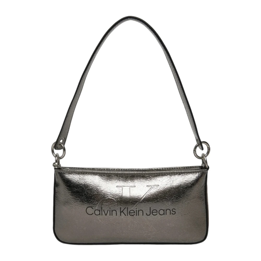 Calvin Klein Jeans Schoudertas Herfst Winter Collectie Gray Dames