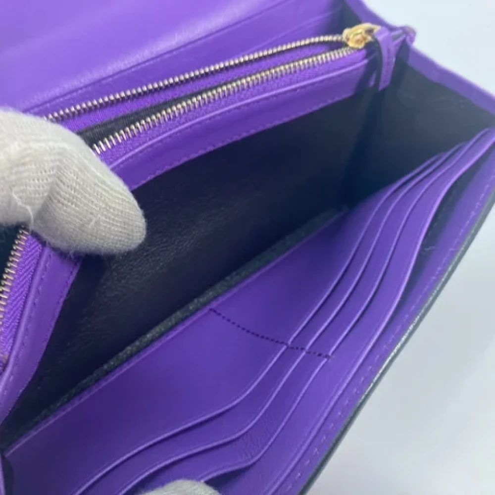 Gucci Vintage Pre-owned Fabric wallets Purple Dames