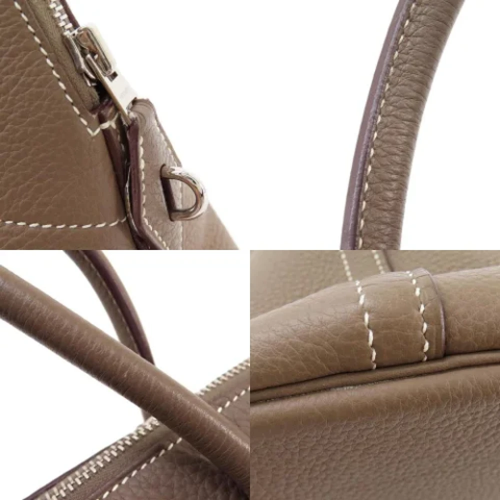 Hermès Vintage Pre-owned Leather hermes-bags Gray Dames