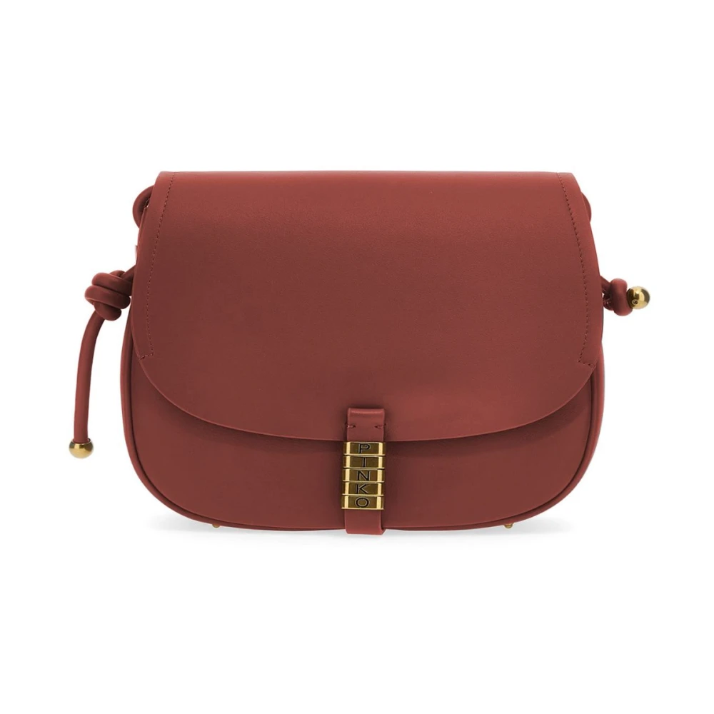 Pinko Rode leren crossbody tas Red Dames