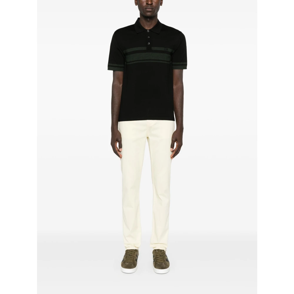 7 For All Mankind Slim Fit Jeans Donkerblauw Beige Heren