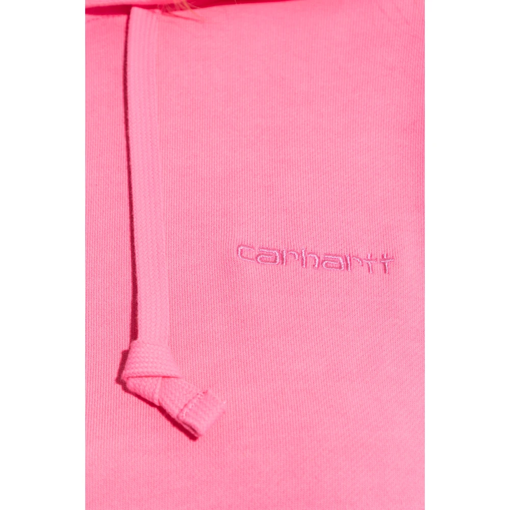 Carhartt WIP Sweatshirt met logo Pink Dames
