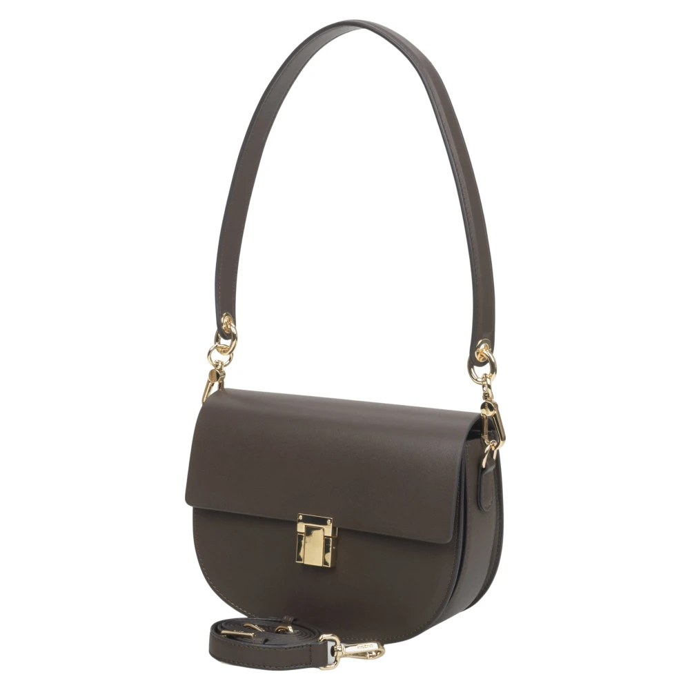 Estro Women's Brown Shoulder Bags, One Size, Leather Shoulder Bag