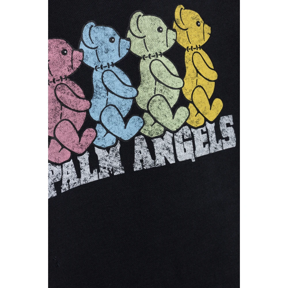 Palm Angels Sweatshirt met logo Black Heren