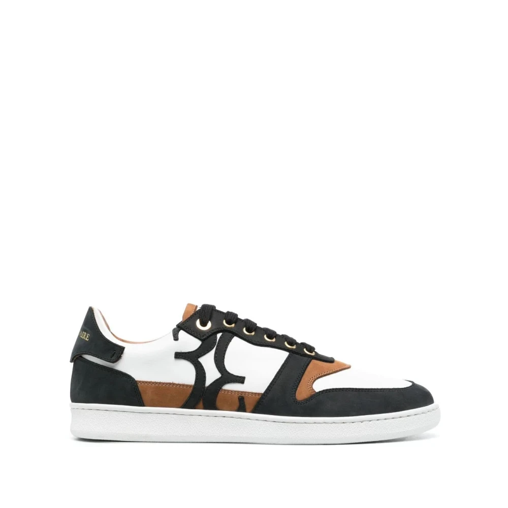 Billionaire Witte Leren Casual Lo-Top Sneakers Heren Schoenen Veelkleurig Multicolor