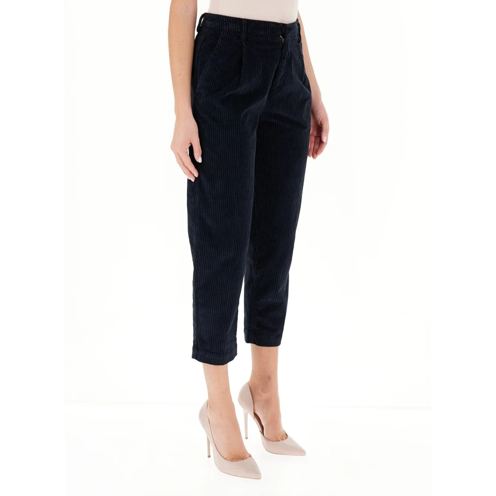 Roy Roger's Blauwe Fluwelen Jeans Elegante Stijl Blue Dames