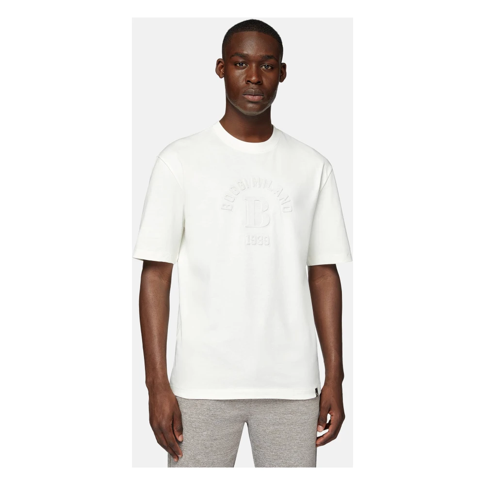 Boggi Milano T-shirt van katoenmix Gray Heren
