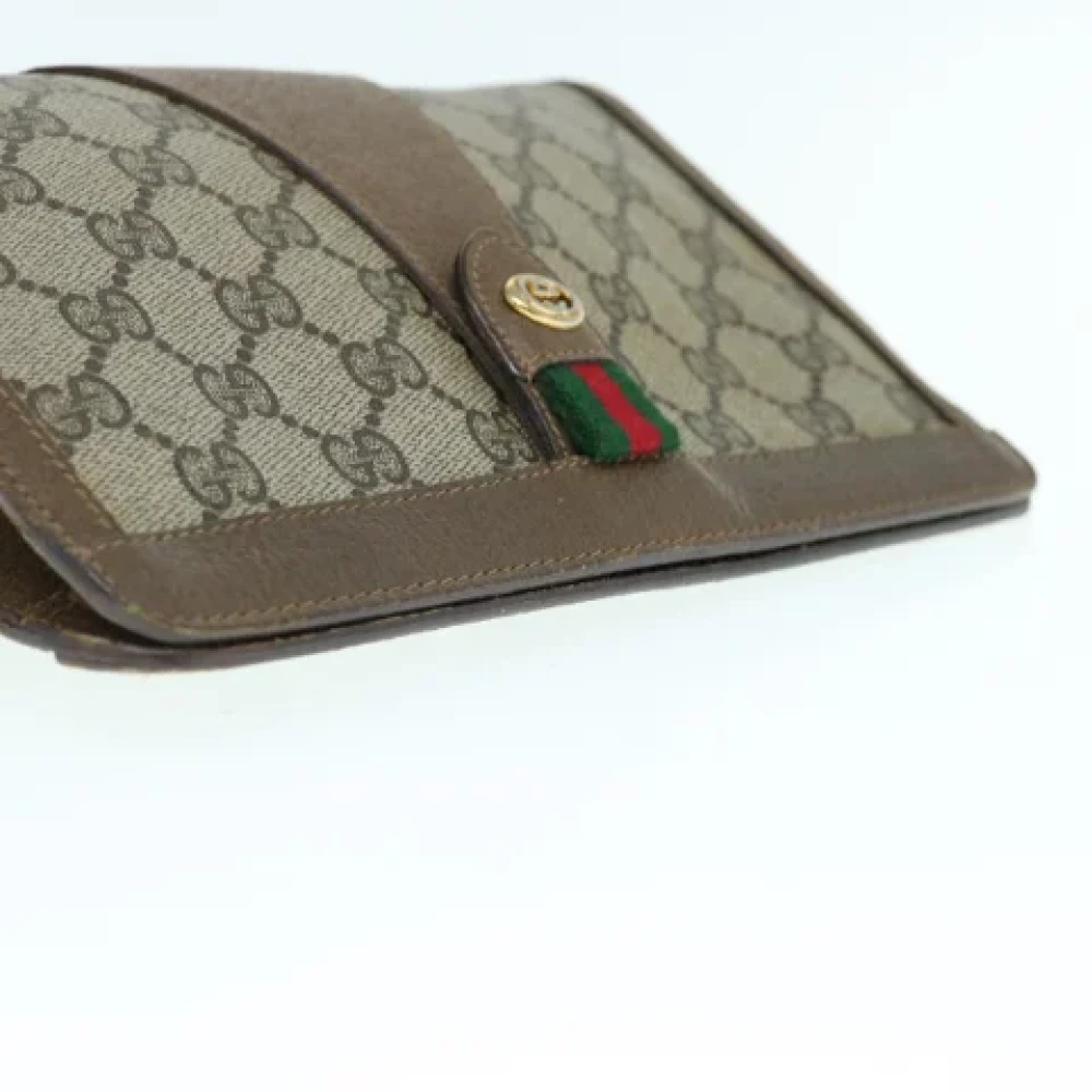 Gucci Vintage Pre-owned Canvas clutches Beige Dames