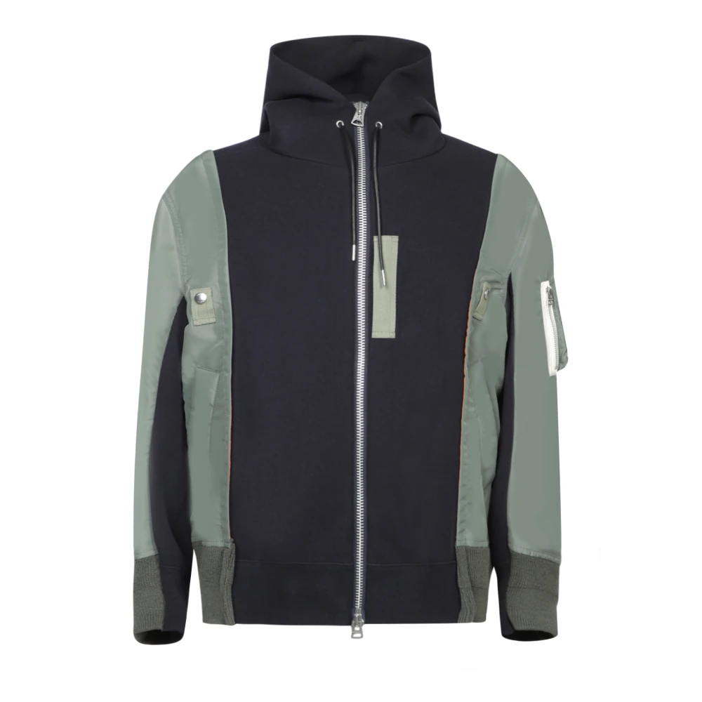 Sacai Blauwe Jas voor Mannen Aw24 Blue Heren