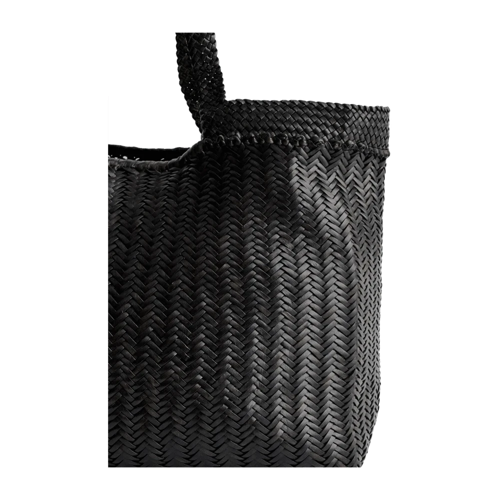 Dragon Diffusion Zwarte Leren Tote Tas Black Dames