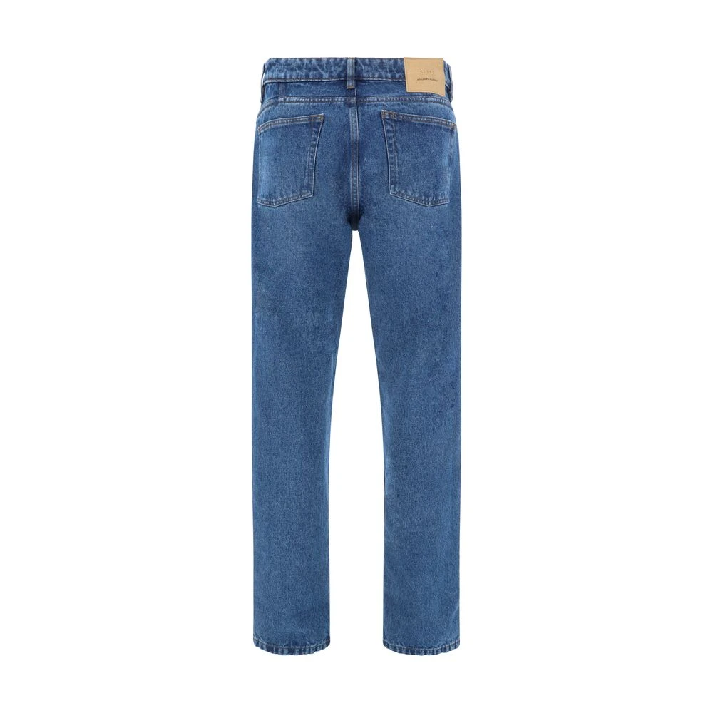 Ami Paris Klassieke Straight Leg Jeans Blue Heren