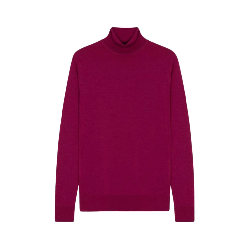 John Smedley Casual Katoenen Jersey T-shirt Pink Dames
