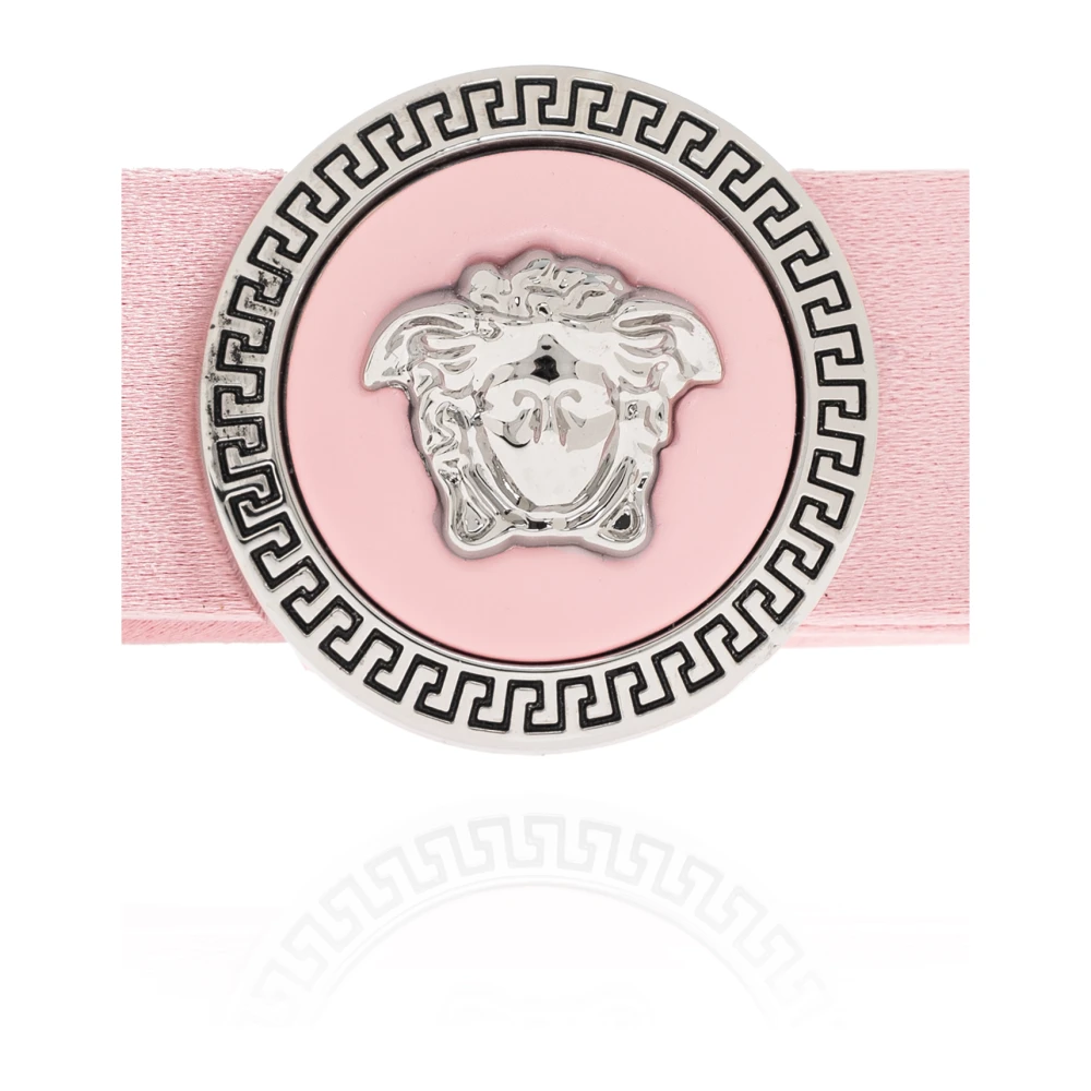 Versace Satijnen haarknip Pink Dames