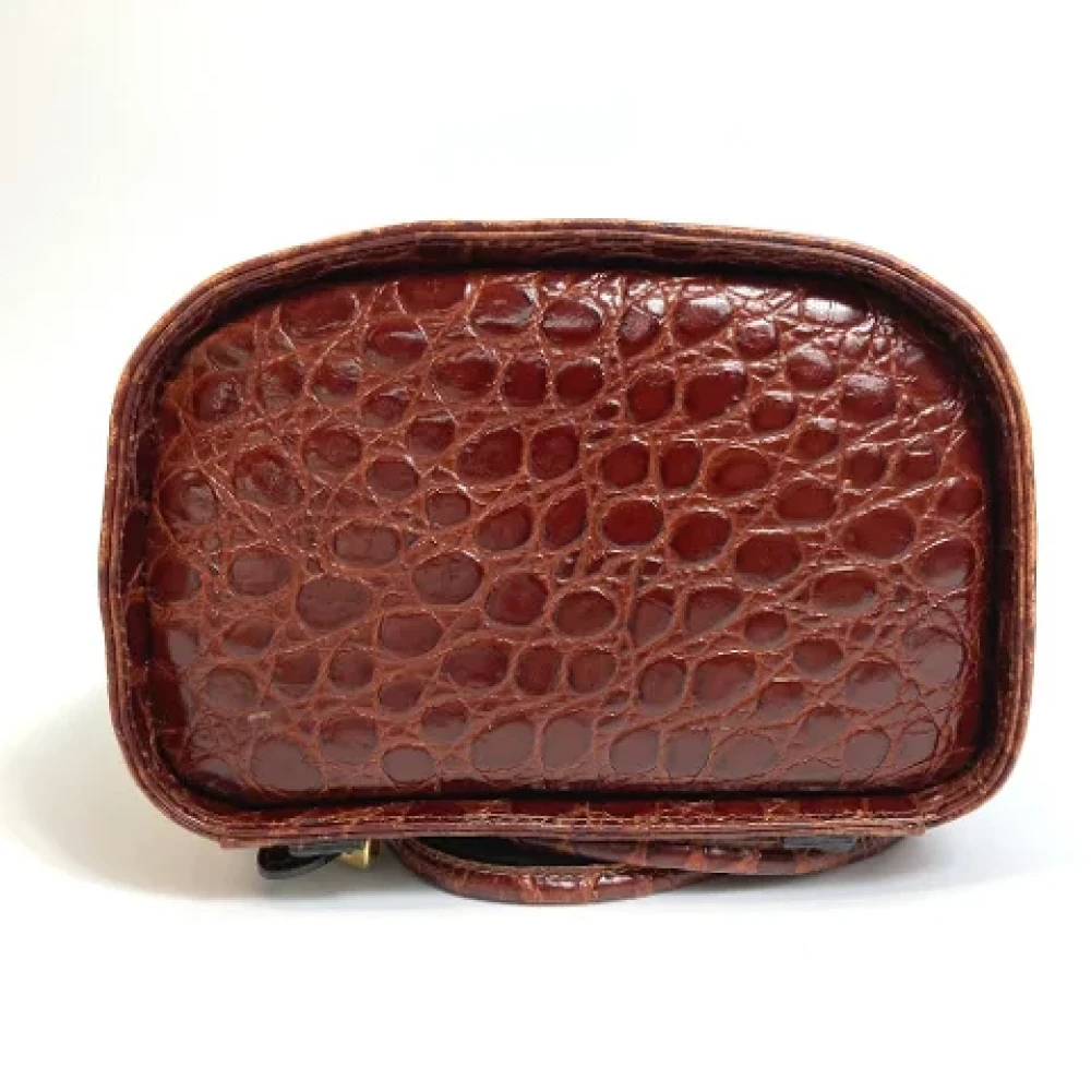 Salvatore Ferragamo Pre-owned Leather shoulder-bags Brown Dames