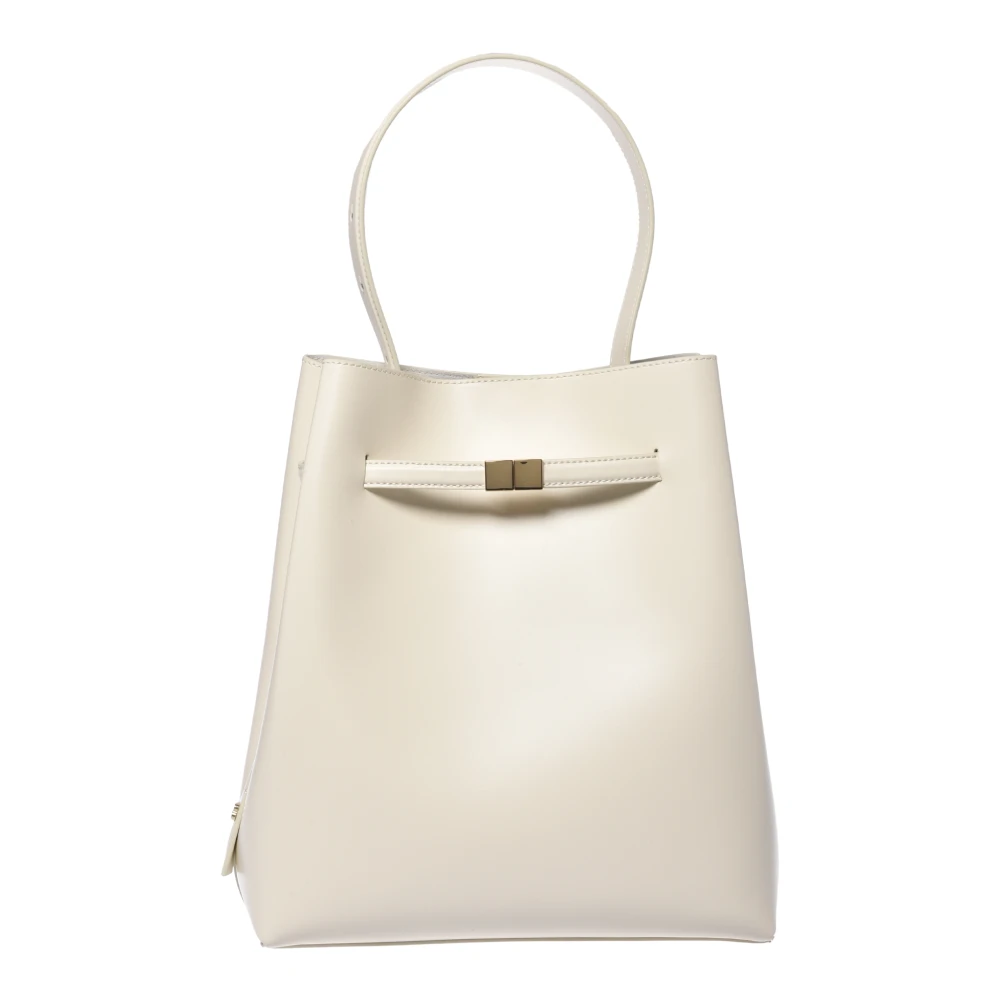 Baldinini Women's White Leather Shoulder Bag - Shoulder Bags - One Size - Bags