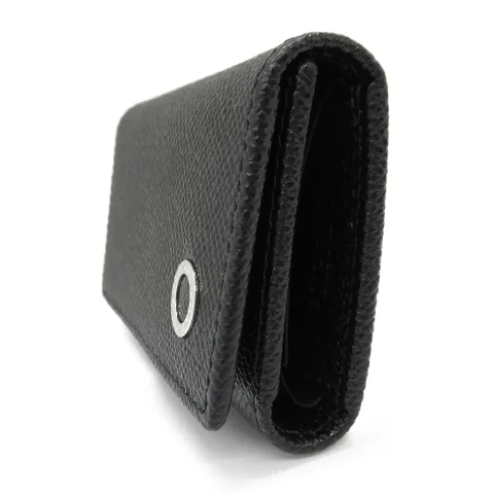 Bvlgari Vintage Pre-owned Leather key-holders Black Heren
