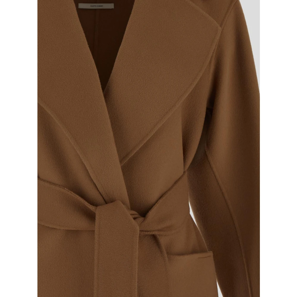 SPORTMAX Wollen Veleno Jas Brown Dames