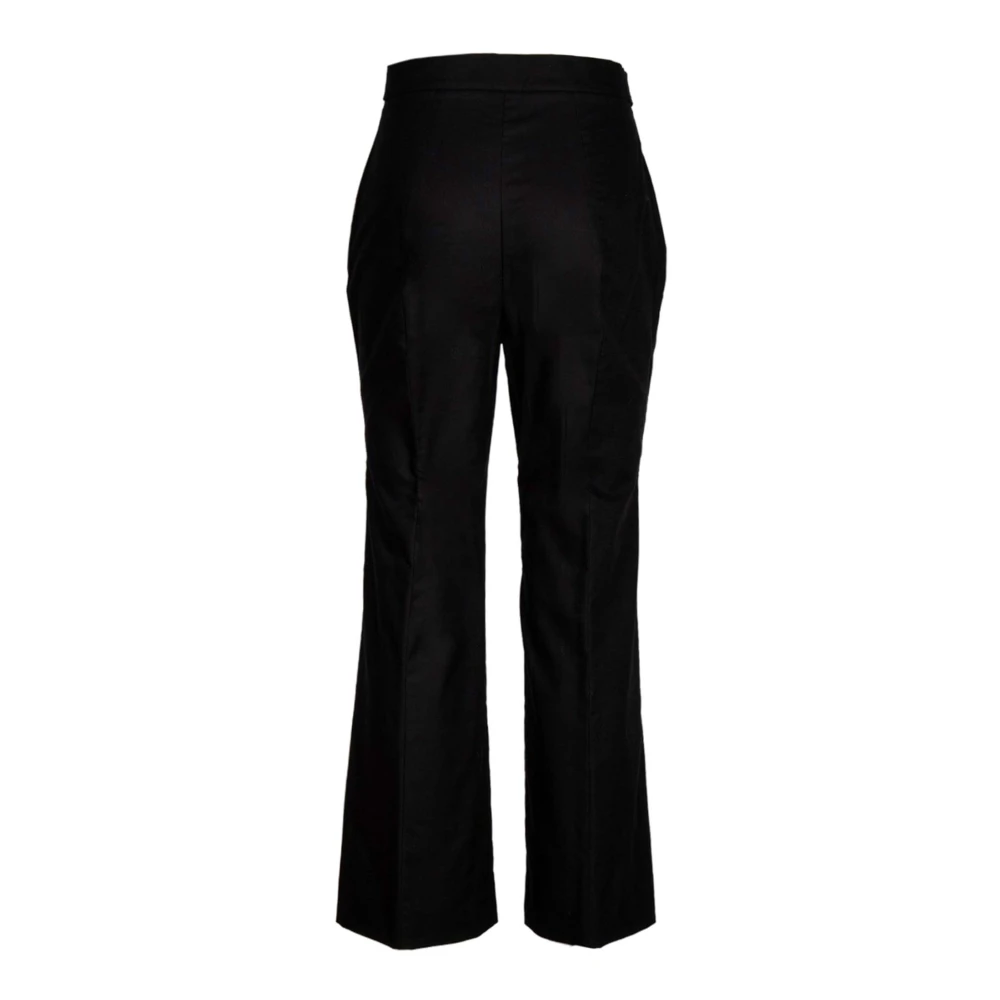 Iblues Straight Trousers Black Dames