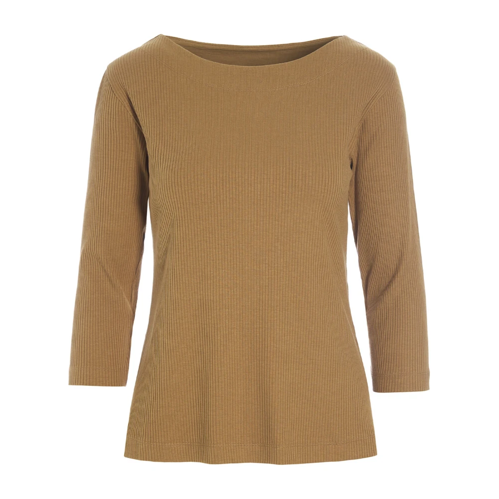 Bitte Kai Rand Globe Rib Blouse Donker Karamel Beige Dames