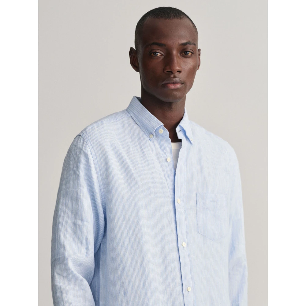 Gant Casual Overhemd Blue Heren