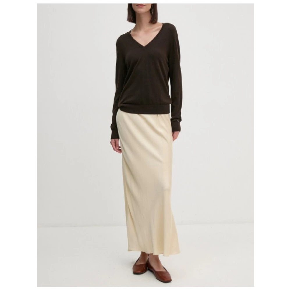 Tommy Hilfiger Merino Wol V-Hals Trui Black Dames