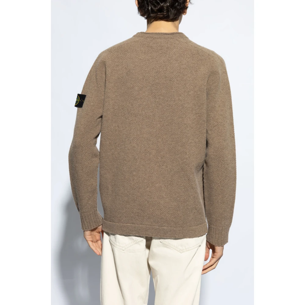 Stone Island Wollen trui Brown Heren