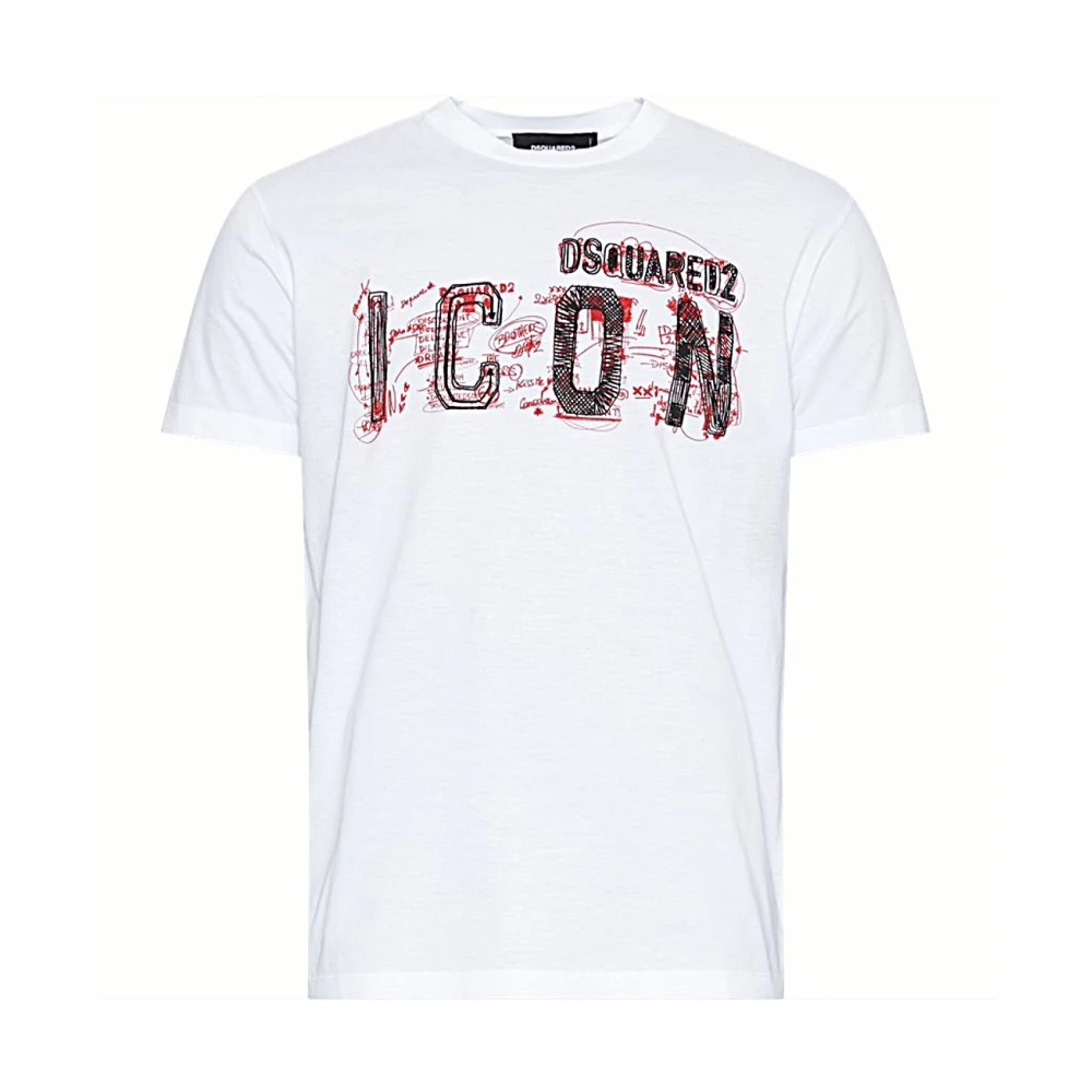 Dsquared2 Casual Katoenen T-shirt voor Mannen White Heren