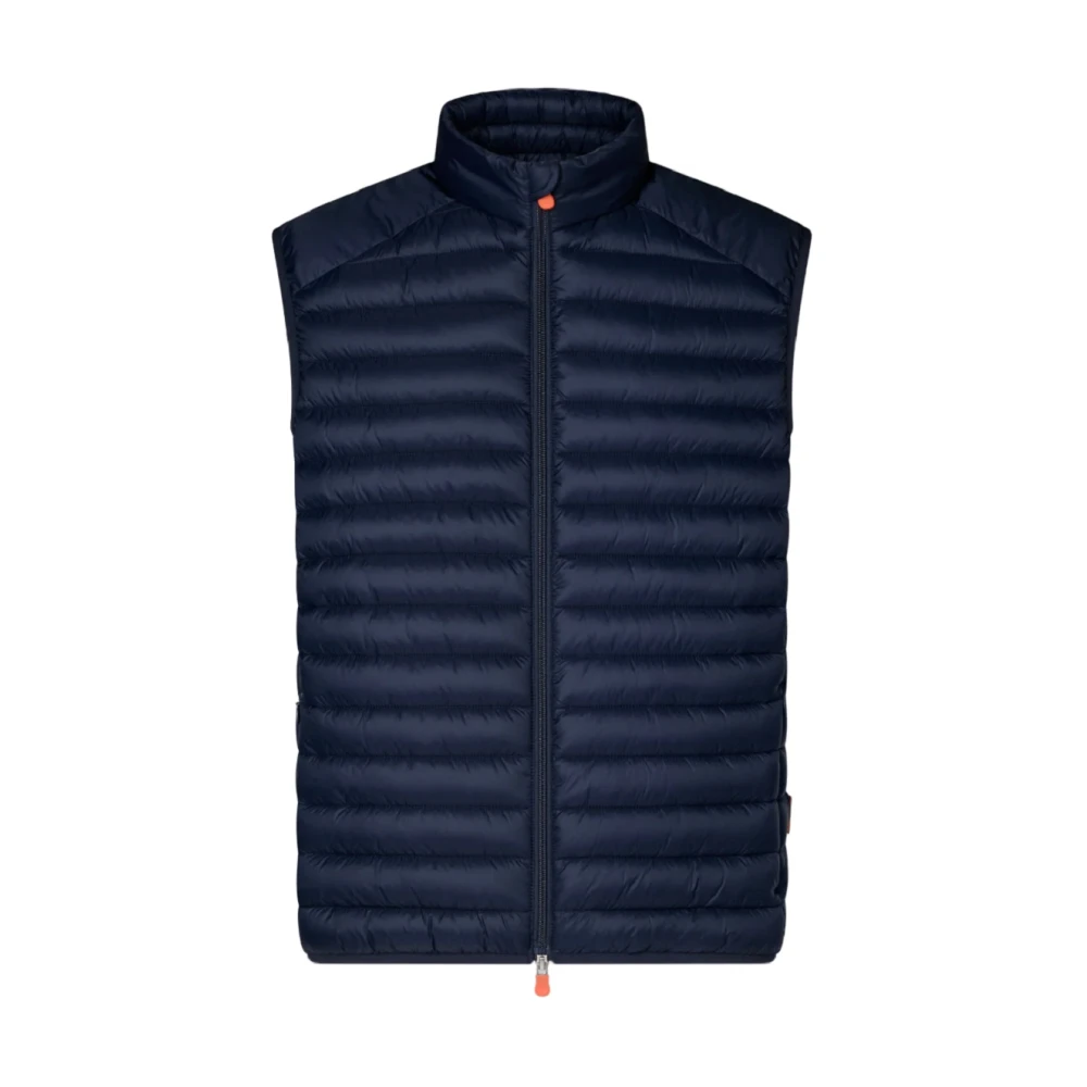 Save The Duck Blauwe Gewatteerde Vest voor Mannen Blue Heren
