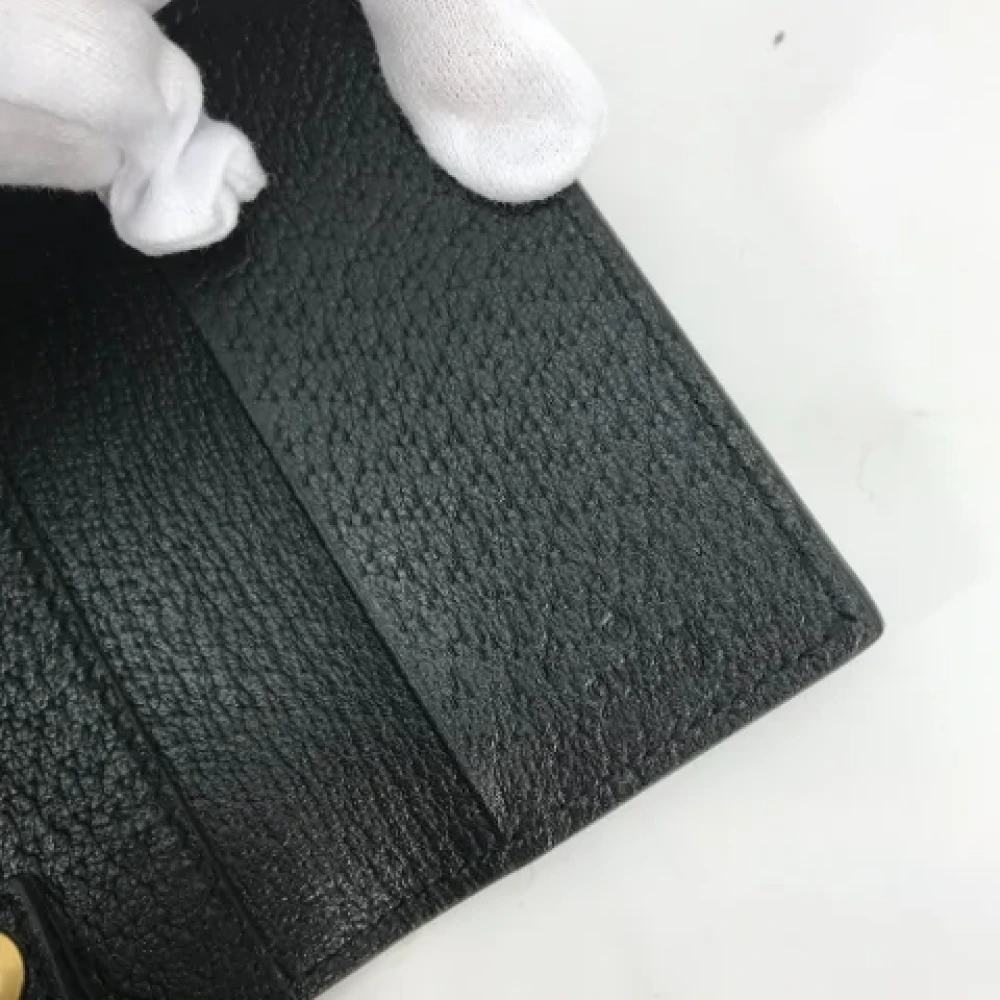 Gucci Vintage Pre-owned Leather key-holders Black Dames