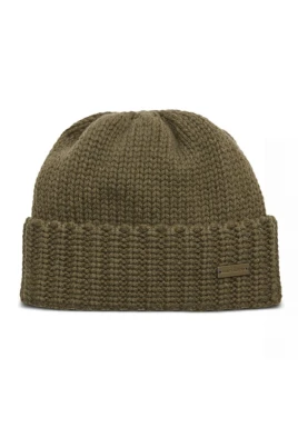 Olivgrön Cashmere Mössa