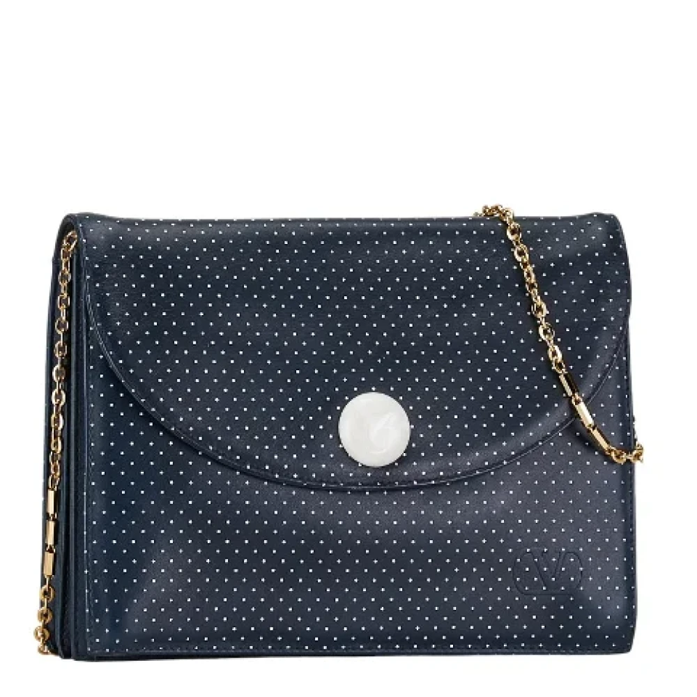 Valentino Vintage Pre-owned Leather shoulder-bags Blue Dames