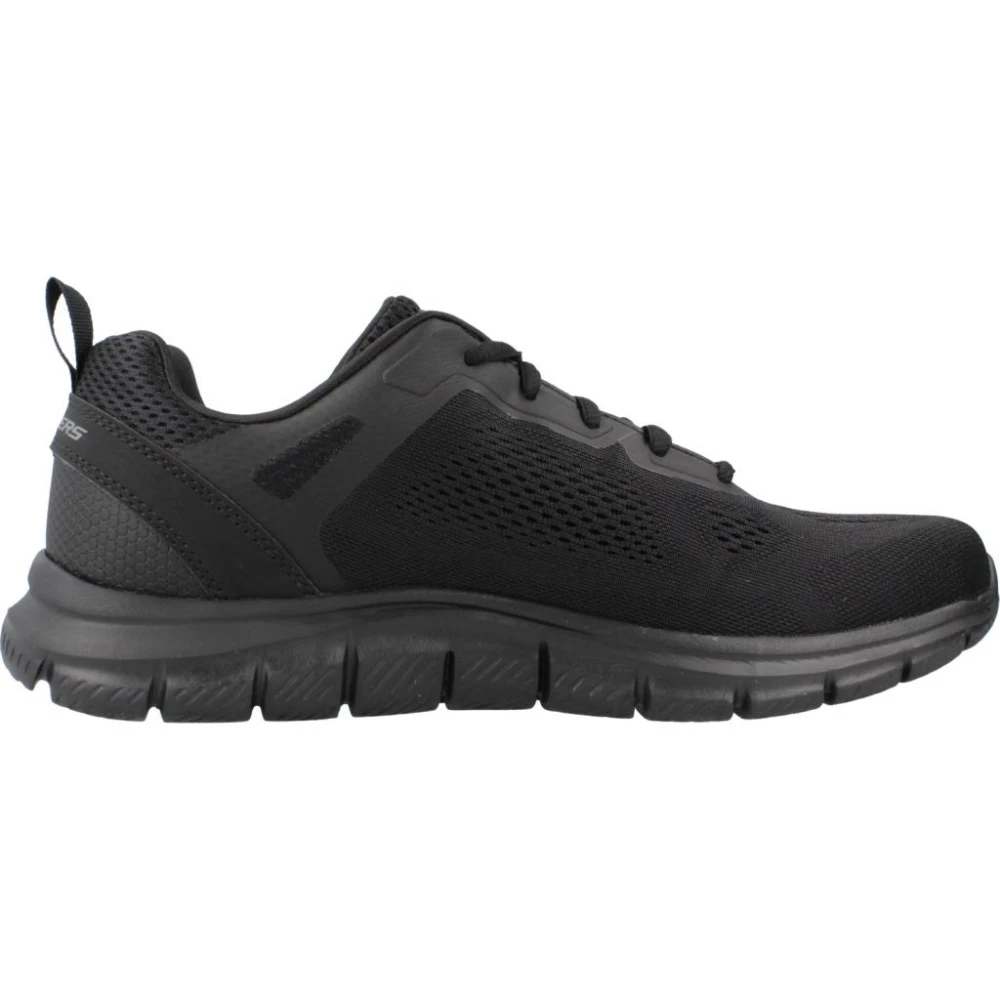 Skechers Uomo Nero Scarpe Da Basket Track - Immagine 4