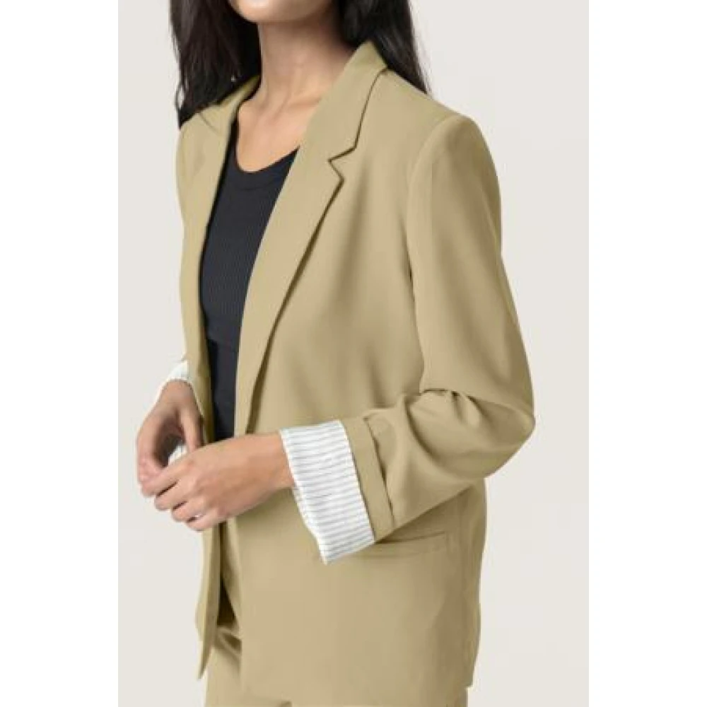 Soaked in Luxury Elegante blazer Shirley Beige Dames