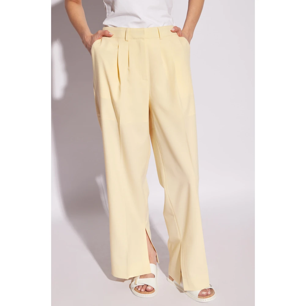 Birgitte Herskind Rupert plooi-front broek Yellow Dames