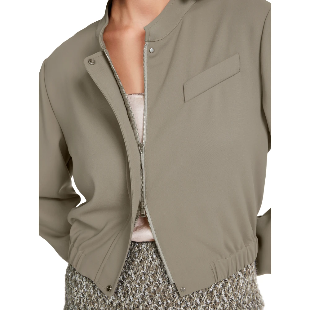 Marc Cain Flowing Blouson Jack Green Dames