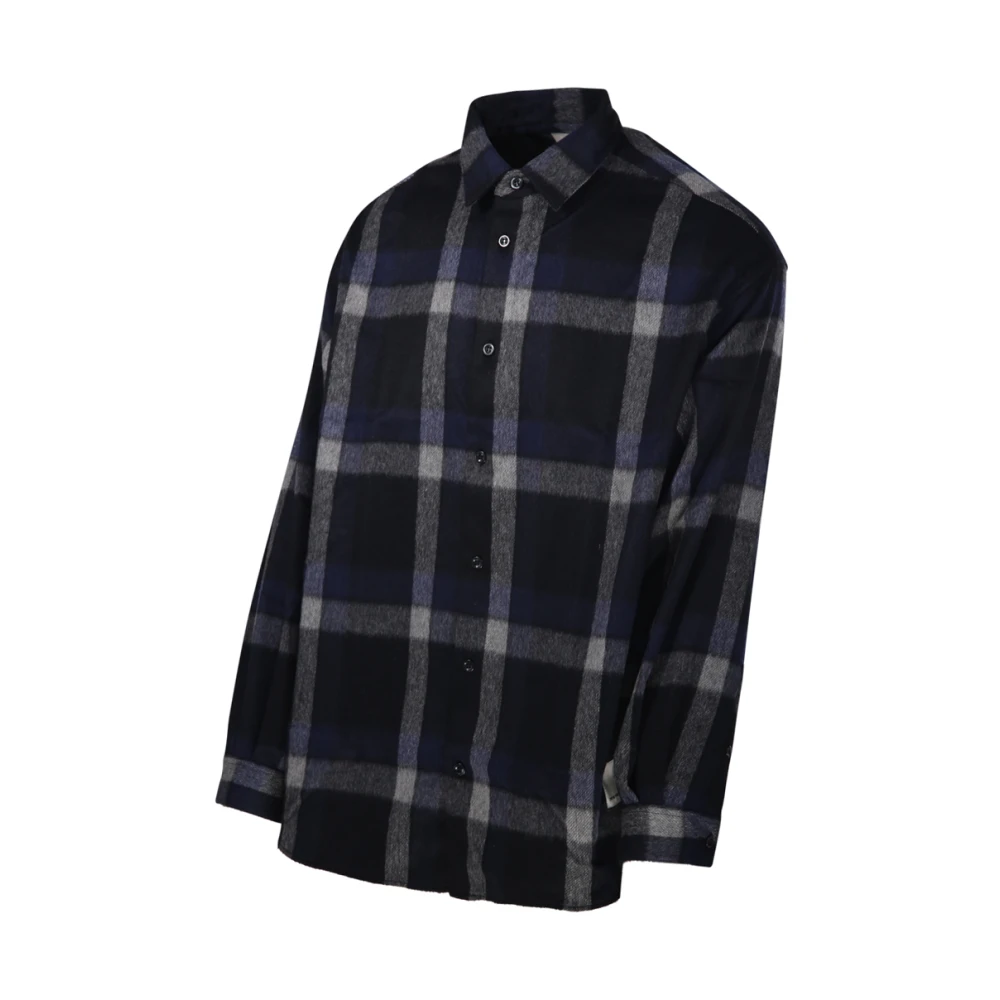 Emporio Armani Fantasia Check Shirt voor Mannen Multicolor Heren