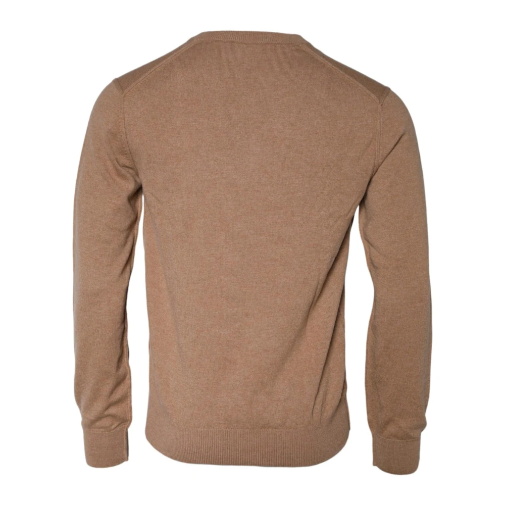 Dolce & Gabbana , Cashmere Knitwear, Male, Brown, L, Luxurious Cashmere V-Neck Pullover Jumper - Image 2