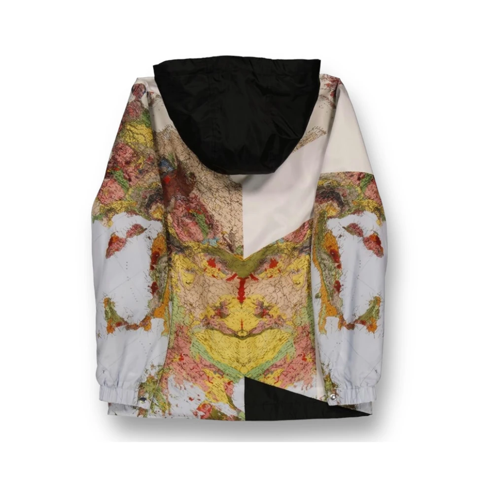 Burberry Wereldkaart Unisex Jas Nieuw Multicolor Heren
