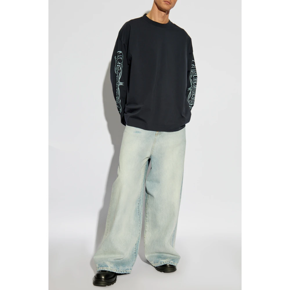 Vetements Lange mouwen T-shirt Blue Heren