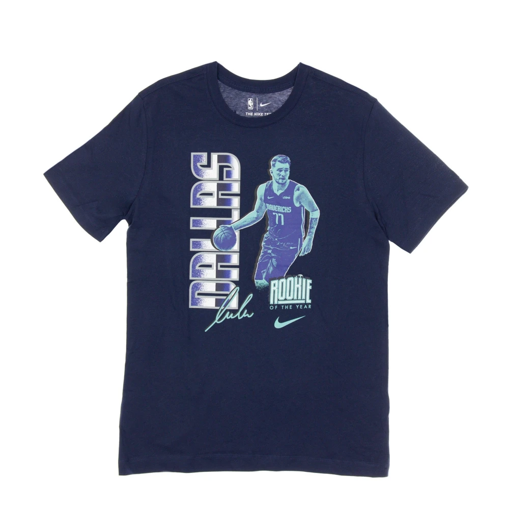 Nike Luka Doncic Mavericks T-shirt Blue Heren
