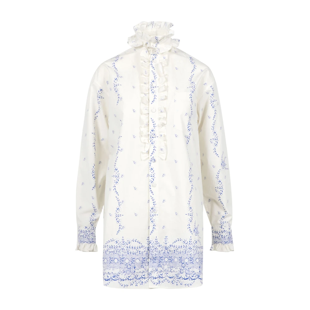 Philosophy di Lorenzo Serafini Witte Kantoverhemdjurk White Dames